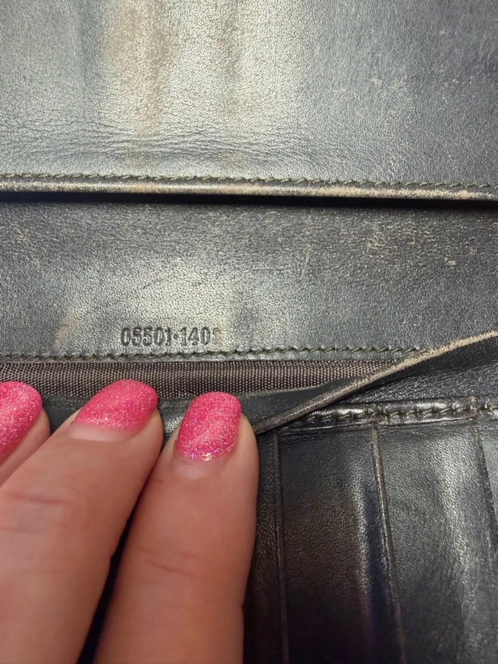 Gucci Brown and Beige Monogram Continental Wallet (Fair) with COA - Picture 13 of 16